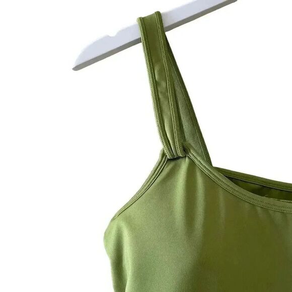 Sahalie Lime Green Built in Bra Adjustable Straps Tank Top SZ 34B (M) - Picture 3 of 12